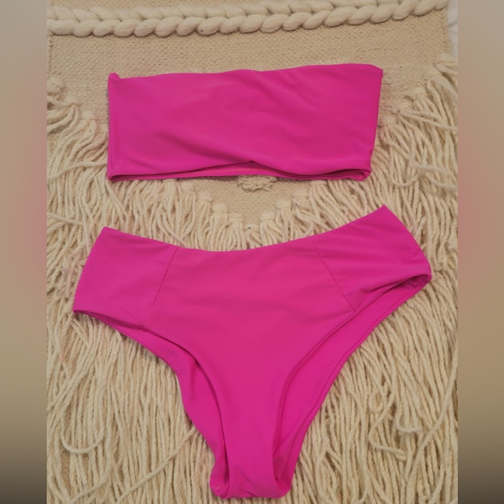Pink 2 piece set swim suit